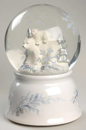 Winter Frost Snow Globe by Pfaltzgraff