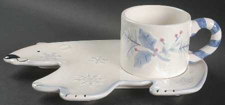 Winter Frost Snack Plate & Cup Set