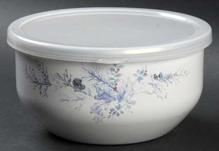 Winter Frost Bowl-Metal 5 3/4" with Plastic Lid