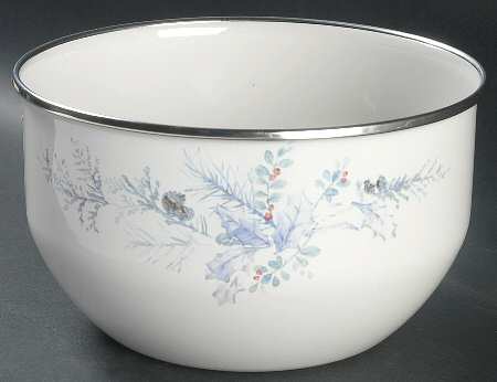 Winter Frost 7" Metal Bowl