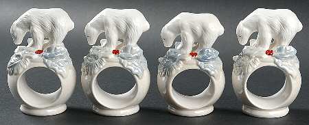 Winter Frost Napkin Ring - Set of 4