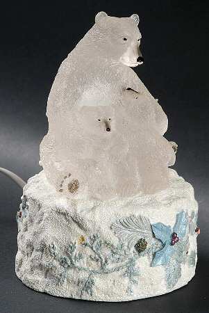 Winter Frost Bear Lamp