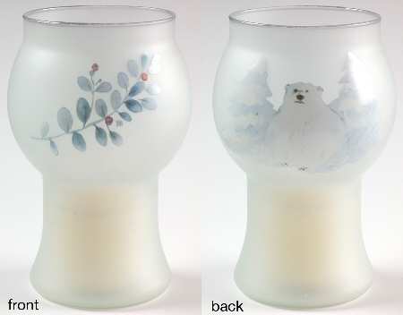 Winter Frost 5" Pillar Candleholder