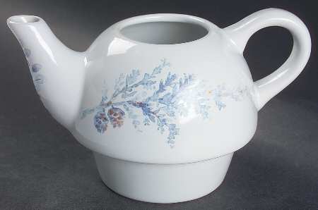Winter Frost Individual Teapot with Cup Teapot No Lid