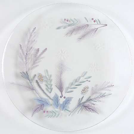 Winter Frost Glassware Salad Plate