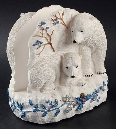 Winter Frost Resin Napkin Holder