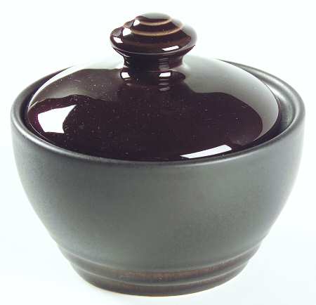 Cocoa Sugar Bowl & Lid