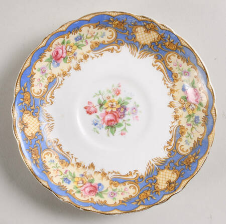 Pompadour Blue Saucer