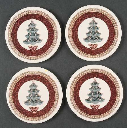 Royal Holiday Round (Thirsty) Stone Coaster - Set of 4
