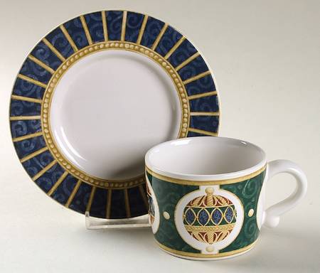 Royal Holiday Flat Cup & Saucer Set