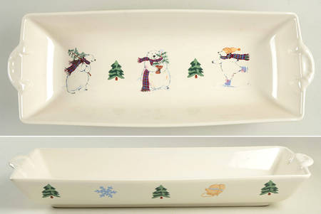 Snow Bear 16" Bread Basket
