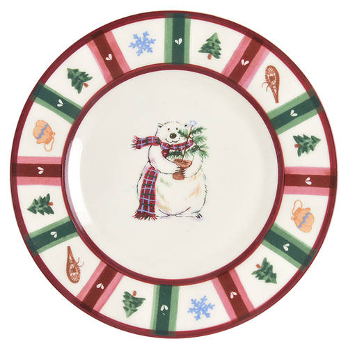 Snow Bear Salad Plate