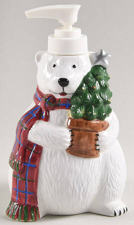 Snow Bear Figural Lotion Dispenser