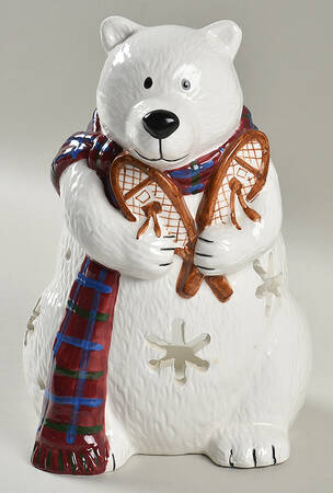 Snow Bear Figural Votive Candleholder