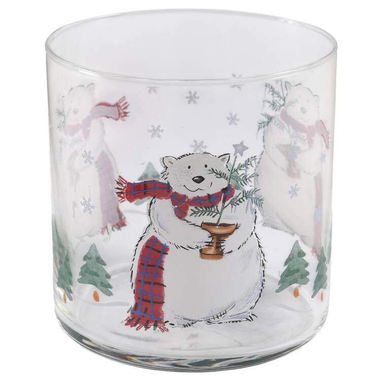 Snow Bear Medium Glassware Storage Jar No Lid