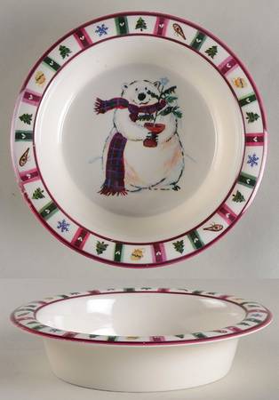 Snow Bear Melmac/Melamine Child's Bowl
