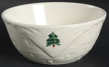 Snow Bear Basket Bowl