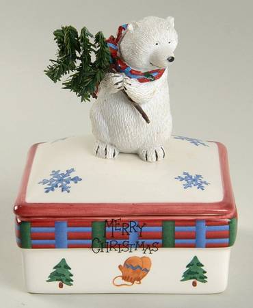 Snow Bear Candlebox with Lid