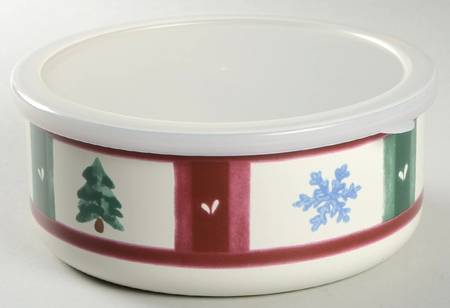 Snow Bear 7" Metal Bowl & Plastic Lid