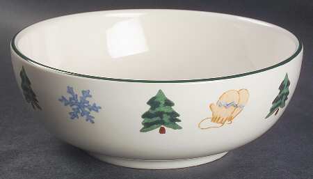 Snow Bear 7" Round Vegetable Bowl