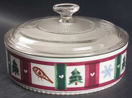 Snow Bear 1.5 Quart Round Covered Baker