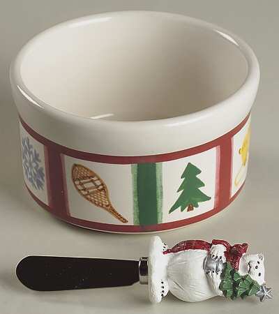 Snow Bear Dip Bowl (for Dip and Spreader)