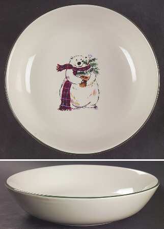 Snow Bear Individual Salad Bowl