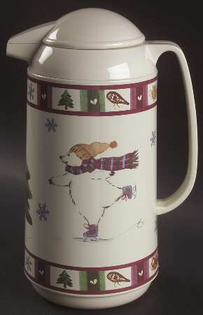 Snow Bear Plastic Thermos/Carafe & Lid