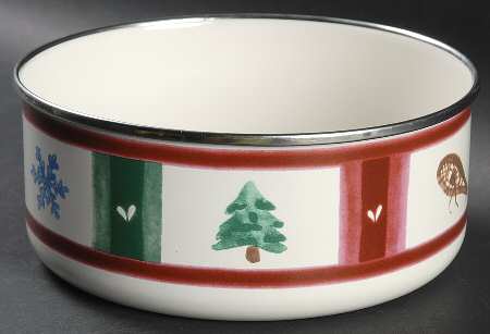 Snow Bear 7" Metal Bowl