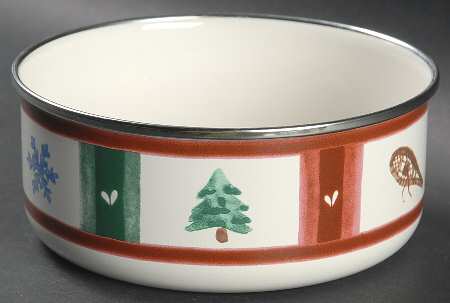 Snow Bear 5" Metal Bowl