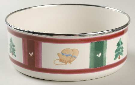 Snow Bear 6" Metal Bowl
