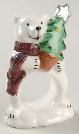 Snow Bear Napkin Ring
