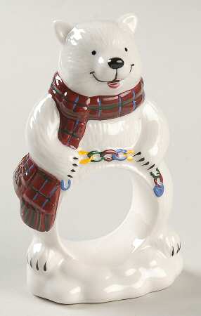 Snow Bear Napkin Ring