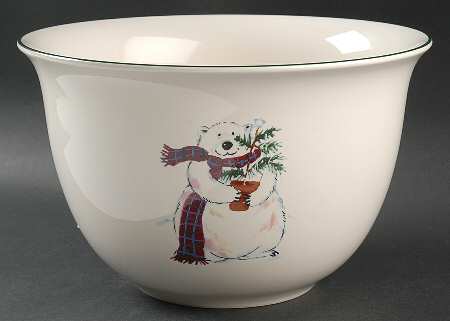 Snow Bear Round Great Bowl