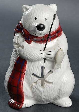 Snow Bear Figural Votive Candleholder