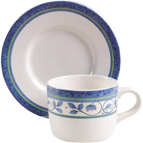 Orleans Flat Cup & Saucer Set