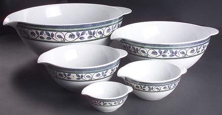 Orleans (Set of 5) Nesting Melamine Mixing Bowls