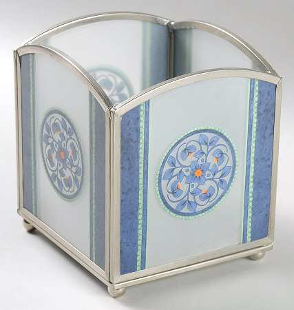 Orleans Stain Glass Candleholder