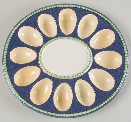 Orleans Sculpted Deviled Egg Plate