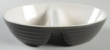Sphere 10" Oval Divided Vegetable Bowl
