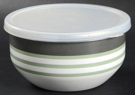 Sphere Bowl-Metal 5 3/4" with Plastic Lid