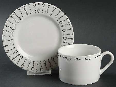 PER26 Footed  Cup & Bread & Butter Plate/Saucer Set