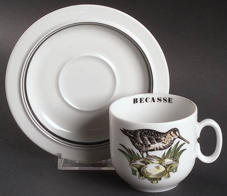 Service Chasse Flat Demitasse Cup & Saucer Set