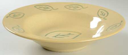 Italia Leaf Large Rim Soup Bowl