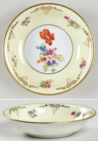 10121 (Cream Rim) Fruit/Dessert (Sauce) Bowl