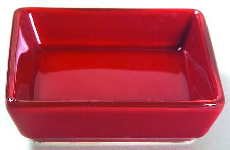 Asian Square Paprika (Red) Soy Sauce Dish