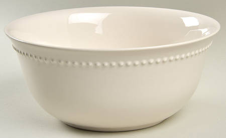 Emma White 10" Round Vegetable Bowl