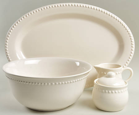 Emma White 5 Piece Hostess Set