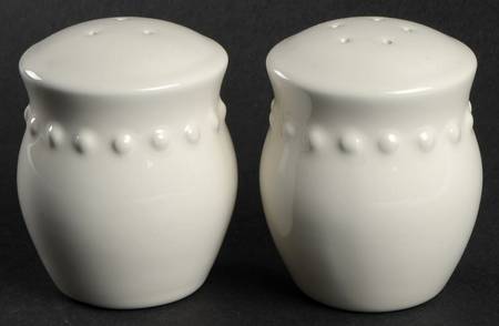 Emma White Salt & Pepper Set