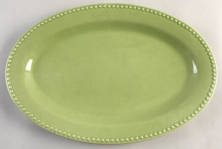 Emma Celadon 16" Oval Serving Platter